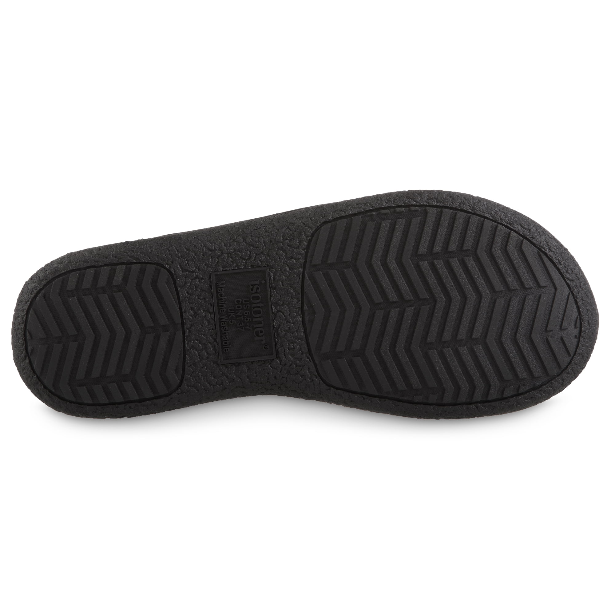 Isotoner Women's Memory Foam Heather Knit ECO Comfort Low Boot Slippers, Sizes 6/7-9/10