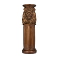 thumbnail image 6 of DecMode 8" x 25" Bronze Polystone Lion Pedestal Table, 1-Piece, 6 of 9