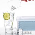 thumbnail image 4 of WASHWEPE Skyblue Plastic Ice Tray for Freezer with Unique Design Easy to Fill and Release Small Ice Cubes for Drinks 4 Trays, 4 of 8