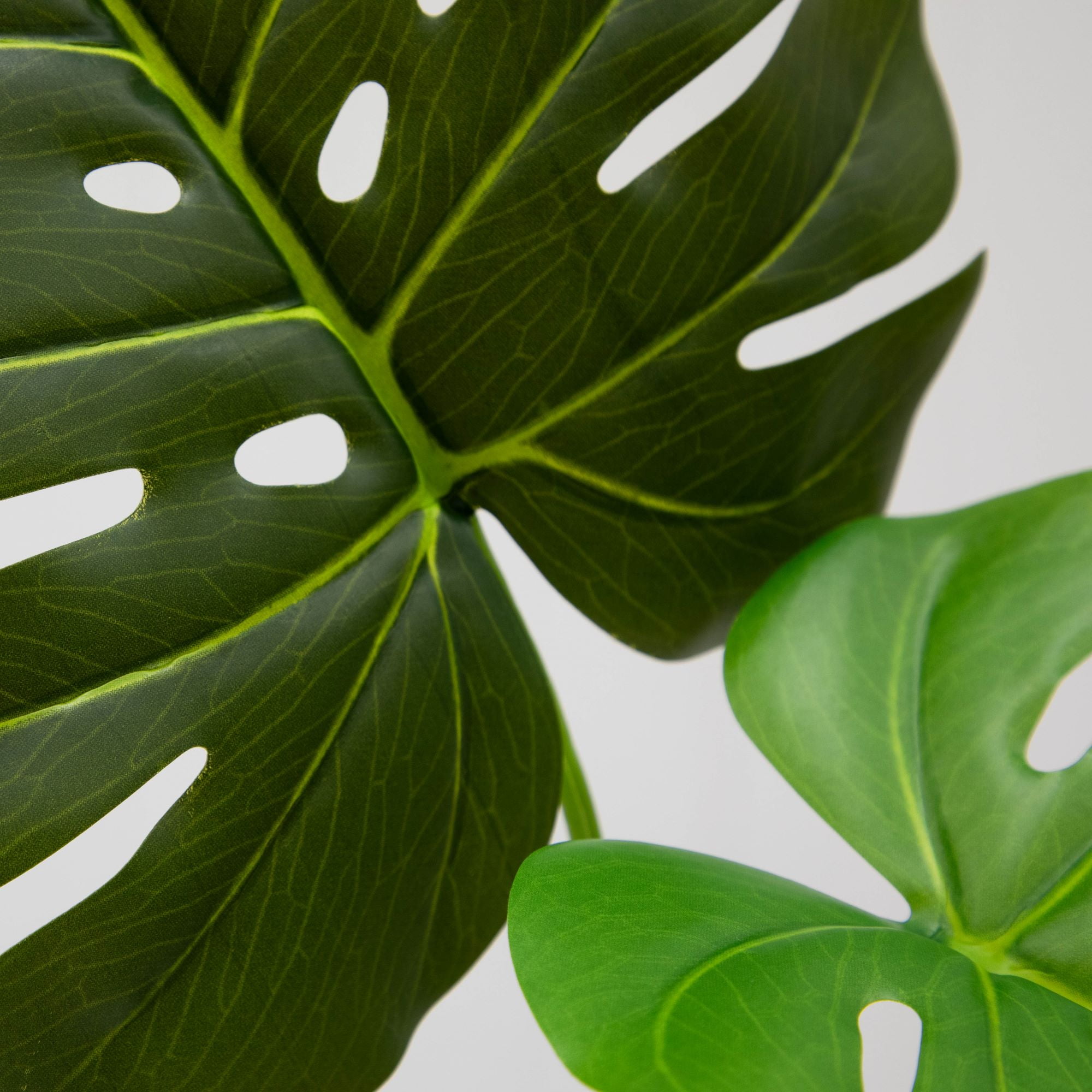 (2 pack) Mainstays 26"H Artificial Indoor Green Swiss Monstera Stem