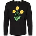 thumbnail image 3 of Inktastic Yellow Buttercup Flowers Long Sleeve T-Shirt, 3 of 5