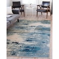 thumbnail image 2 of Contemporary Visby Collection Area Rug Light Blue-Beige - 5'x5' Octagon, 2 of 5