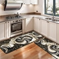 thumbnail image 3 of Kitchen Rugs Sets Of 2,Black Marble Gold Dot Pattern Anti Fatigue Kitchen Mat Rugs Non Slip Washable,Decorative Kitchen Floor Mats for Kitchen,Sink,Laundry,17"x47"+17"x47", 3 of 5