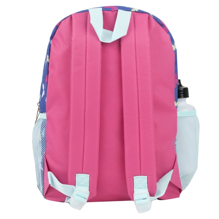 Heart Girls Backpack with Lunch Box and Water Bottle 6 Piece Set 16 inch