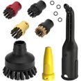 thumbnail image 1 of ANCLLO Steam Accessories Kits for Karaher SC1 SC2 SC3 SC4 SC5 Round Brush Set and Steam Cleaner Powerful Nozzle, 1 of 5