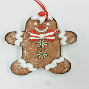 Holiday Time Gingerbread Boy Ornament, 4.5"