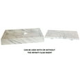 thumbnail image 2 of Eden Bath EB-S006CW-P Rectangular Infinity Pool Sink- White Carrara Marble, 2 of 7