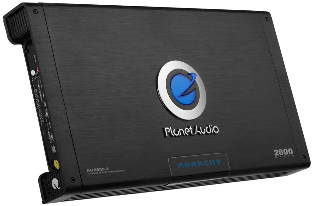 Planet Audio Anarchy AC2600.2 2600 Watt 2 Channel Car Amplifier+Amp Kit+Remote