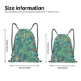 thumbnail image 4 of Kdxio Mushrooms and Flowers Print Drawstring Backpack Bag,Waterproof Draw String Back Sack, Gym Drawstring Bags Swim Bag For Unisex, 4 of 9