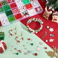 thumbnail image 5 of 2037pcs Christmas Beads Kit Glass Spacer Beads Acrylic Beads Enamel Pendants Moose Christmas Trees Green Red Beads for Bracelet Necklace Making DIY Crafts Jewelry Making Colorful, 5 of 6