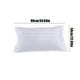 thumbnail image 3 of Funda de almohada de hotel de algodón satinado blanca | Ropa de cama suave y gruesa | Transpirable y elegante | 1 pieza | 88x58 cm (34.64x22.83 pulgadas) | Fácil cuidado | Para almohadas estándar, 3 of 9