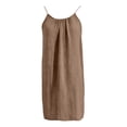thumbnail image 6 of Backless Cami Dress for Women Short Mini Backless Dress Sleeveless Cami Lounge Dress Above Knee House Dress, 6 of 7