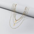 thumbnail image 3 of Multilayer Necklace Star Moon: Elegant Simple Pendant Necklace Chain Necklace, 3 of 6