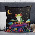 thumbnail image 2 of FOR U DESIGNS Frog Mushroom Moon Star Print 3 Pcs RV Dinette Cushion Covers Comfortable Replacement Camper Cushion Slipcover Furniture Protector 1 Backrest Cover 1 Bench Cover and 1 Pillowcase, 2 of 8