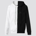 thumbnail image 4 of TOWED22 Mens Hoodies Sweatshirts Long Sleeve Fashion Pullover Hoodie with Pocket(White,XL), 4 of 7