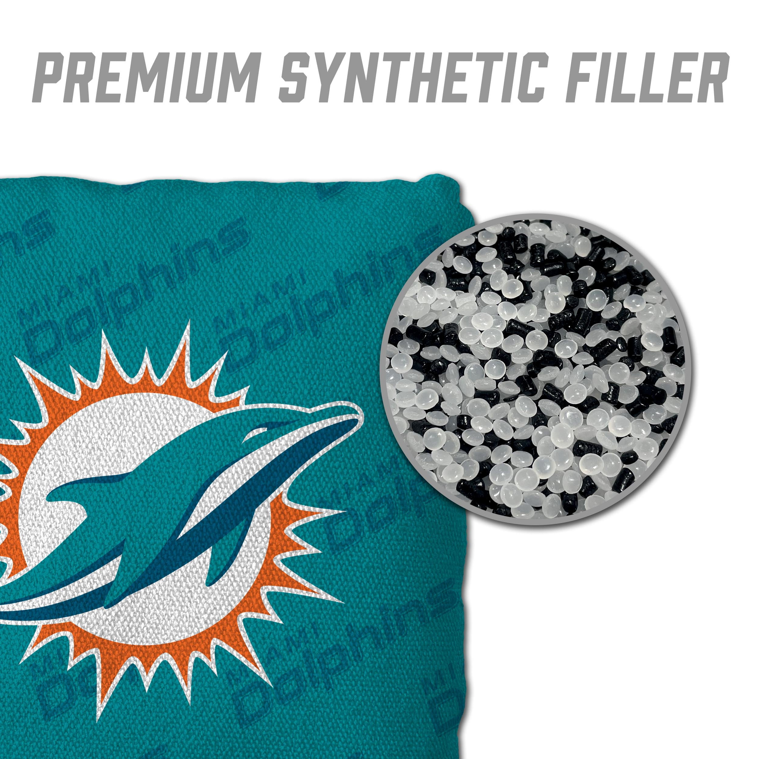 NFL Miami Dolphins Cornhole Bags - 4PK - Teal