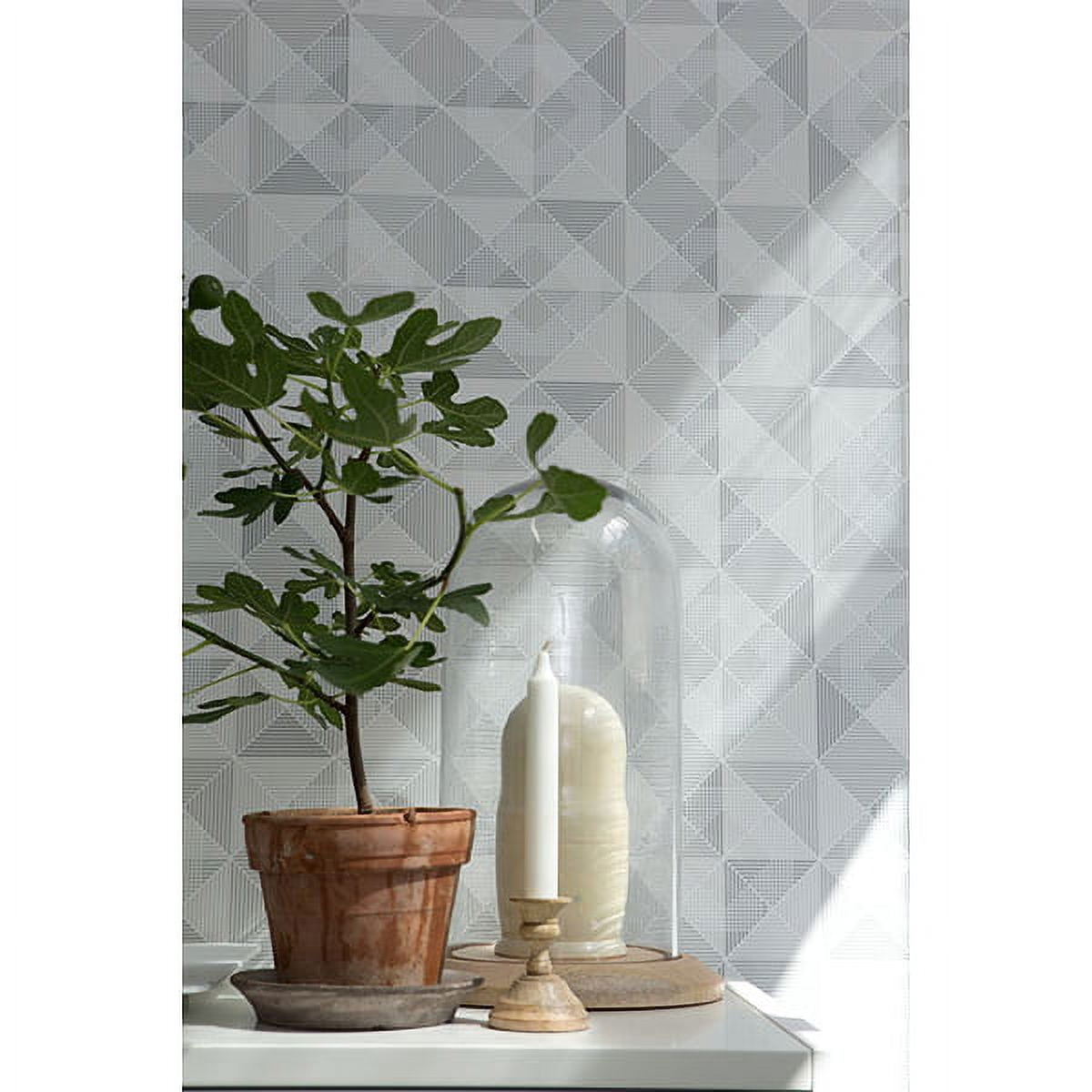 Eco Wallpaper Dabria Grey Geometric Wallpaper