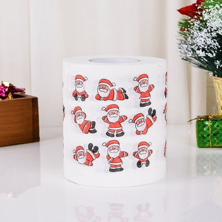 Upgraded Christmas Printing Roll Toilet Roll Wood Pulp Household 2-ply Toilet Paper Sanitary Napkin I Upgraded Christmas Printing Roll Toilet Roll Wood Pulp Household 2-ply Toilet Paper Sanitary Napkin I