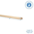 thumbnail image 2 of Split Wood Dowel Rods 12-inch x 3/4-inch, Pack of 25 Unfinished Fluted Birch Molding Trim for DIY & Dowel Feature Wall, by Woodpeckers, 2 of 6