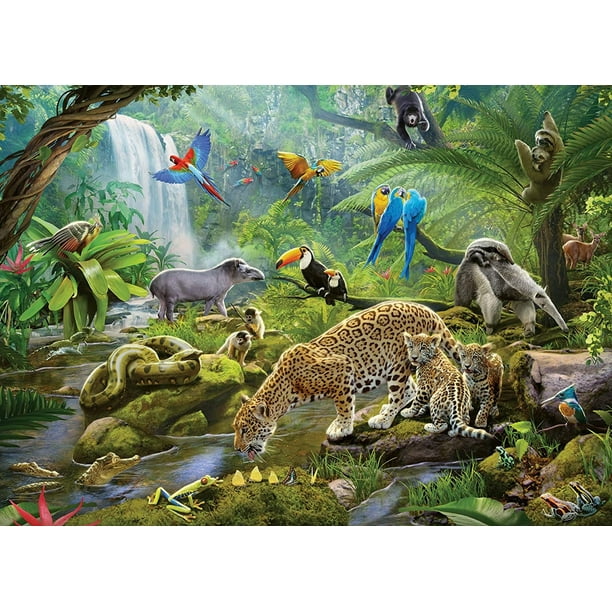 Ravensburger 5166 Rainforest Animals Rompecabezas de 60 pi