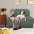 thumbnail image 2 of PiccoCasa Jacquard Sofa Covers Strech Thick Couch Slipcover, Cyan Small, 2 of 6