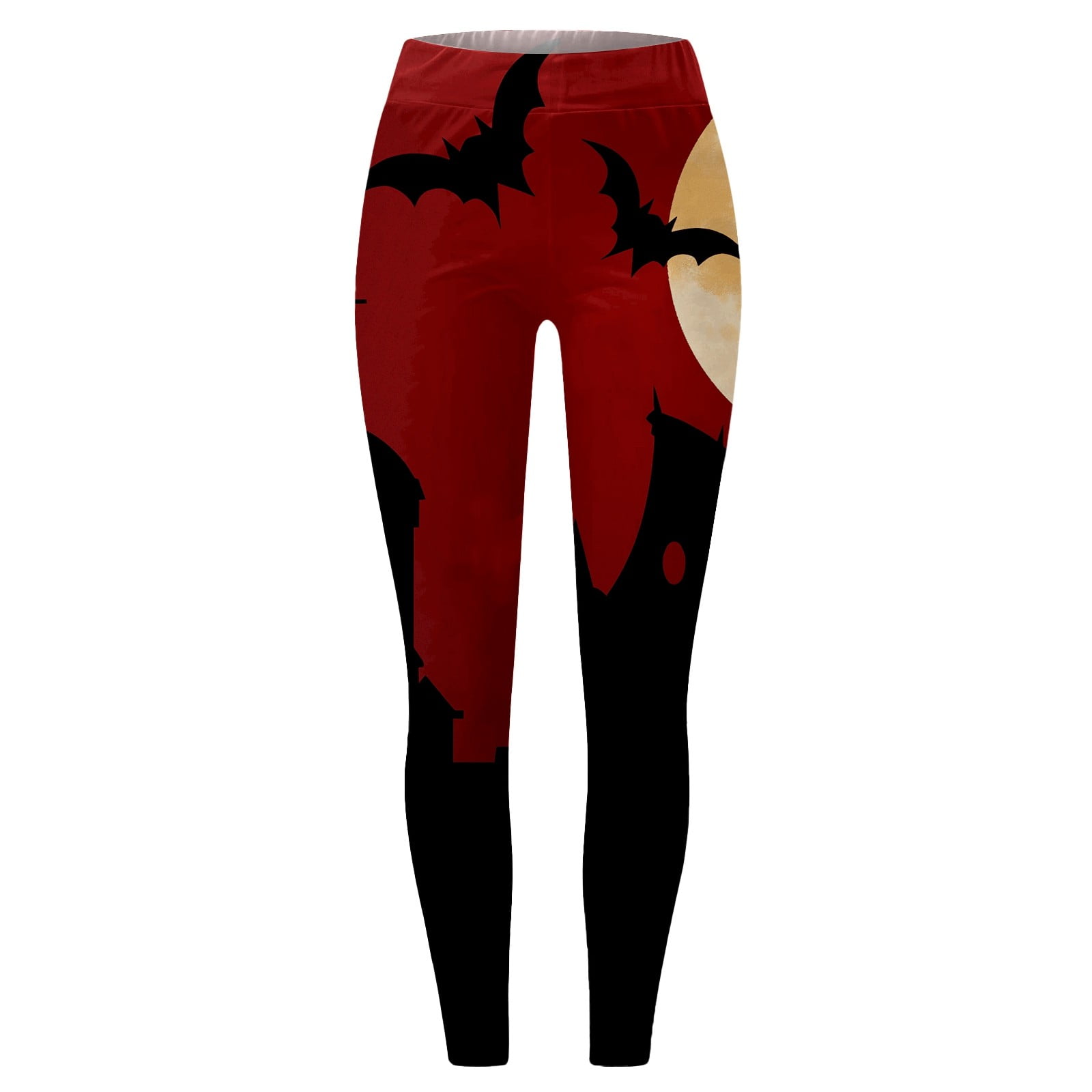 Generisch 2025 - Femmes Pantalon De Yoga Stretch Chauve-souris Design Halloween Costume Imprimé Leggings Imprimé Femmes Yoga Course Quotidien Fitness Sport Pantalons Hauts Patinage Sur Glace Collants