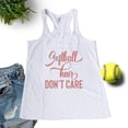 thumbnail image 2 of NanyCraft's Softball Hair don't Care Girls Tank Top, 2 of 2