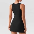 thumbnail image 5 of Women’s Square Neck A-Line Mini Dress Sleeveless Fit and Flare Casual Summer Skater Dress, 5 of 9