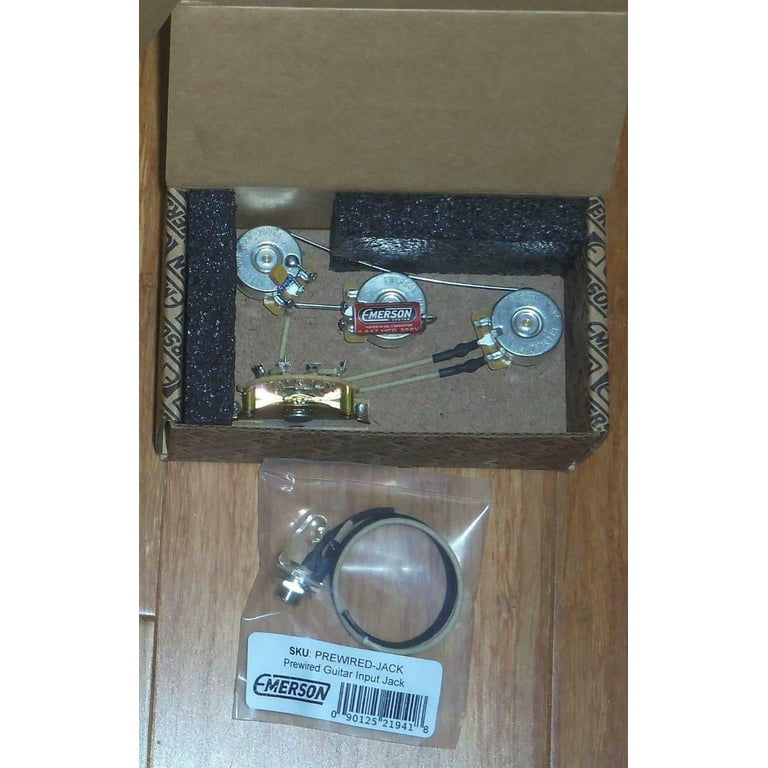 Emerson Custom Prewired Kit for Strat 5-Way Blender (250K Ohm Pots & 0 –  Chicago Music Exchange