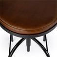 thumbnail image 4 of Butler Specialty Clyde Brown Leather Adjustable Bar Stool, 4 of 11