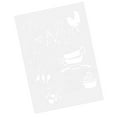thumbnail image 6 of HONITANO 1Pack Diy Craft Layering Stencils for Painting Hollow Design Portability White Plastic, 6 of 8