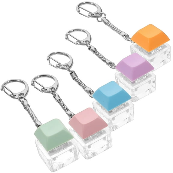 5 Pcs Keyboard Keychain Keychains Fidget Keyboards The Switch