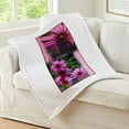 thumbnail image 4 of CafePress - Double Purple Echinacea - Soft Fleece Throw Stadium Blanket, 30"x40", 4 of 4