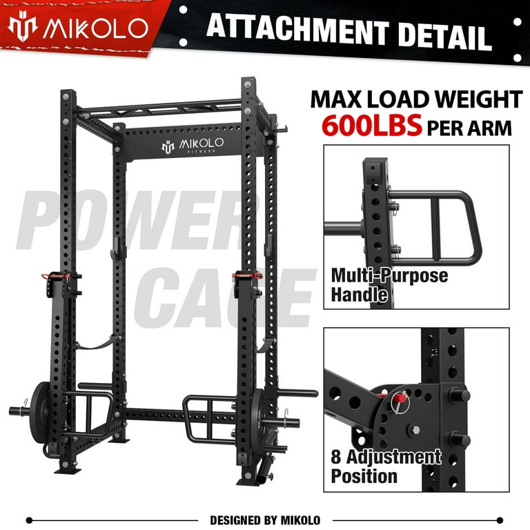 Mikolo Leg Extension for 3 x 3 Power Cage Rack Attachments,Home