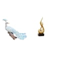 thumbnail image 1 of Escultura De Pavo Real, Figura Decorativa Para Jardín, Artesanía, Estatua, Adorno Para Decoración Del Hogar, Patio, Fuego Abstracto, Adorno De Escritorio, Artesanía, Recuerdo, Figura De, 1 of 8