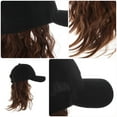 thumbnail image 3 of HONMEET Women's Hat with Light Brown Synthetic Hair, Modern Style Fashion Accessory, 1 Set, 3 of 8