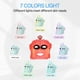 thumbnail image 3 of Máscara facial con luz roja Facego, dispositivo inalámbrico de 7 colores, máscara facial con luz azul y roja para el hogar, silicona suave, ligera y plegable, 3 of 7