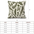 thumbnail image 6 of Olive Green Leaf Plant Pillow Covers 18X18 Inch Set of 2 Tropical Fern Herbs Botanical Leaves Floral Decorative Pillow Cases Vintage Cushion Case Farmhouse Home Decor for Couch Sofa Porch Outdoor, 6 of 6