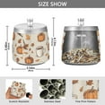 thumbnail image 2 of Yayeee Ashtray with Lid for Cigarette Smokeless Stainless Steel Home Ash Holder, Fall Pumpkin Pattern, 2 of 7