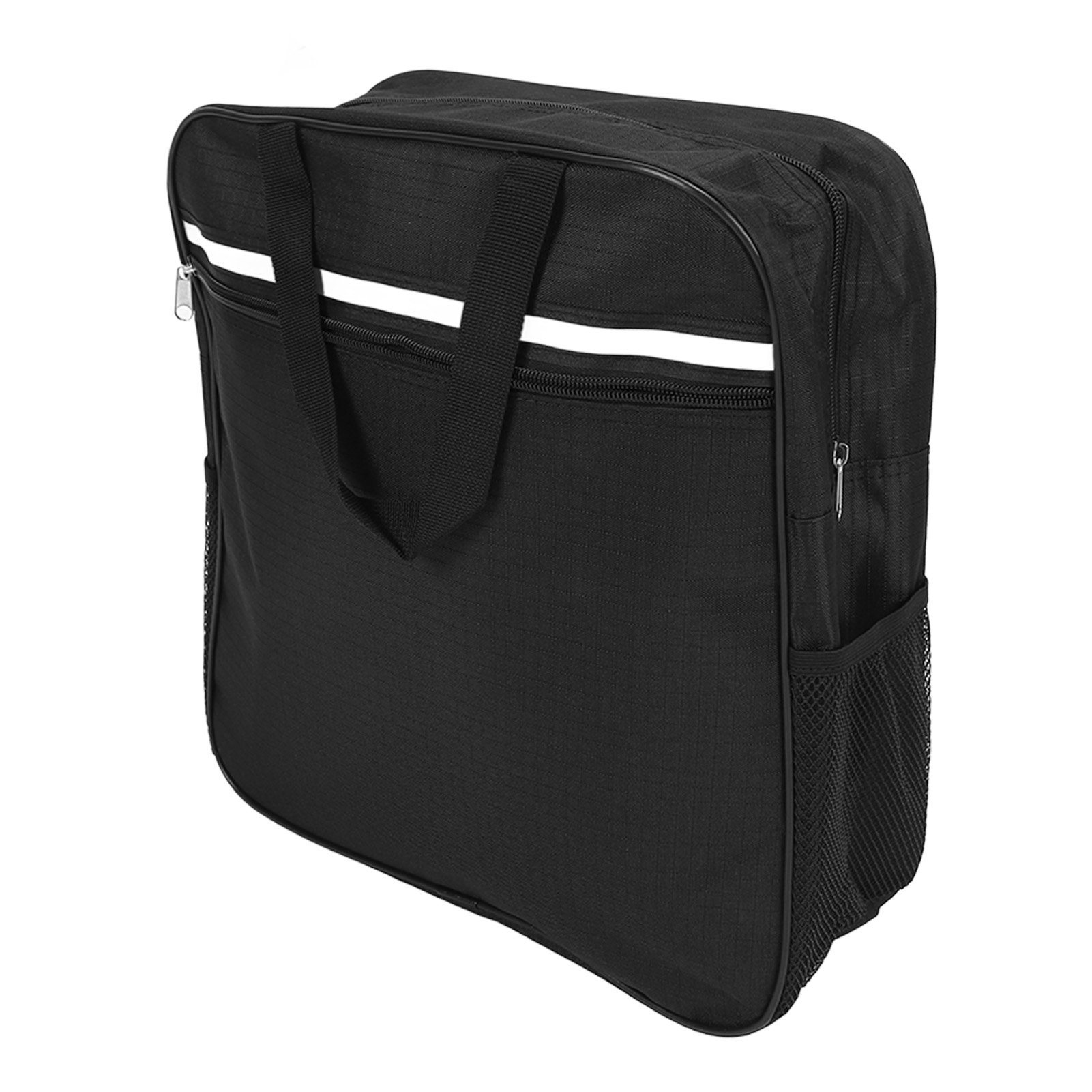 Xirurus Wheelchair Backpack Bag Oxford Cloth Large Storage Pouch with Reflective Stripe for Wallet Phone Medical Supplies, Plaid Pattern, 15.35 inches / 39 cm, Easy to Install Mobility Aid Accessory