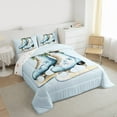 thumbnail image 3 of Manfei Ice Skates Bedding Comforter Set,Happy Christmas Twin Comforter Sets,Blue Snowflake Bedding Set For Girl Boys,Breathable Home Decor Reversible,2 Pieces, 3 of 8