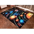 thumbnail image 5 of Ambient Rugs 761 Solar System HD 3'3"x5' Area Rug Solar System for Playroom, Bedroom & Classroom, Skid Resistant Rubber Backing Washable Floor Mat, Multicolor, 5 of 8