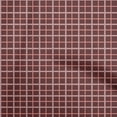 thumbnail image 1 of oneOone Silk Tabby Brown Fabric Check Plaid Fabric For Sewing Printed Craft Fabric By The Yard 42 Inch Wide, 1 of 4