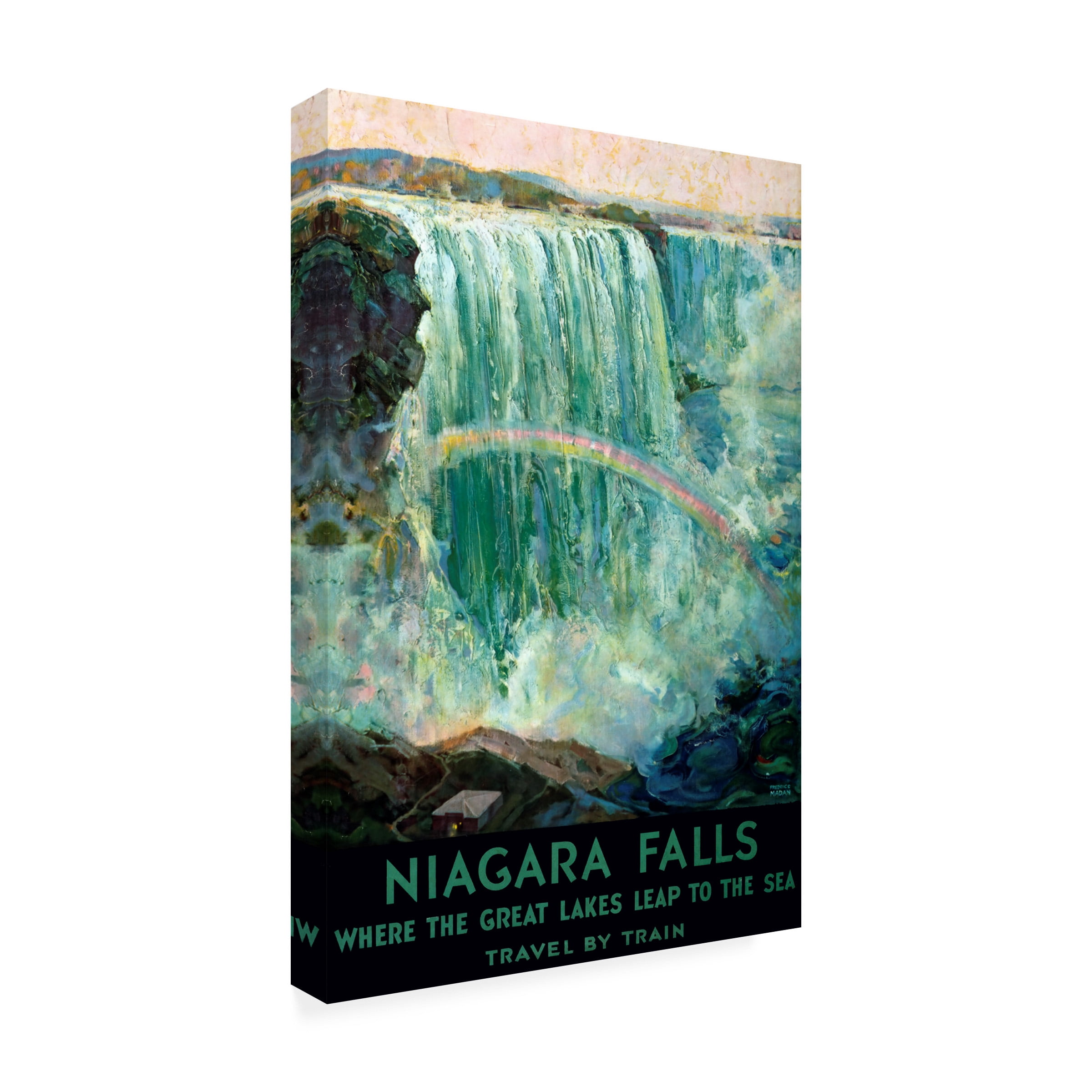 Trademark Fine Art 'Niagara Falls' Canvas Art by Vintage Apple Collection