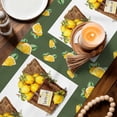 thumbnail image 3 of Lemon Basket Summer Table Runner 90 Inches, Farmhouse Vintage Green Lace Bed Runner Dresser Scarves Tabletop for Indoor Outdoor Parties/Ceremony/Banquet, 13" x 90", 3 of 9