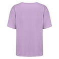 thumbnail image 3 of Yubnlvae 2025 Pointelle Knit Short Sleeve Top - Business Casual Summer Sweater (Breathable Open-Weave | Office-to-Weekend Wear) (Purple | S), 3 of 8
