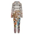 thumbnail image 4 of Amazing World of Gumball Womens Mens Hooded Jumpsuit - Zip Up One Piece Pajamas Soft Cozy Winter Warm Plush Loungewear, 4 of 8