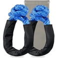 thumbnail image 1 of ROADGIVE Synthetic Soft Shackle Rope 1/2 Inch X 22 Inch (38,000lbs Breaking Strength) Soft Shackle Recovery Rope for Sailing SUV ATV 4X4 Truck Jeep Recovery Climbing Towing (Blue, 2-Pack), 1 of 8