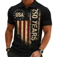 thumbnail image 4 of RMGVDSD Mens Polo Shirts 250th Anniversary USA Polo Shirt Men's Independence Day Golf Shirts Fashion Classic Short Sleeve Patriotic Shirt Basic Golf Shirts, 4 of 4