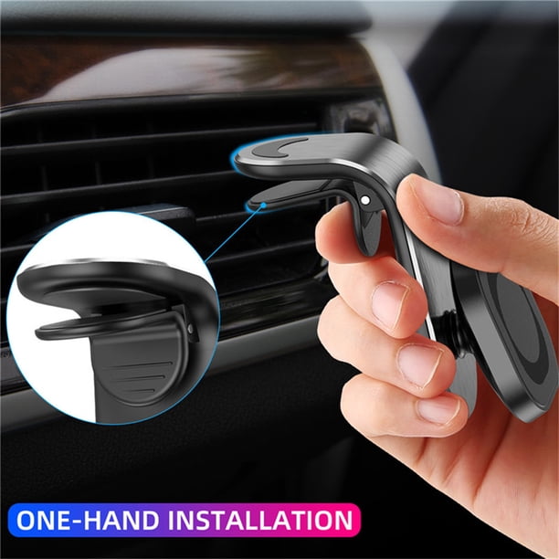Soporte magnético para teléfono de coche de 360 grados, soporte magnético para rejilla de ventilación, soporte magnético para GPS